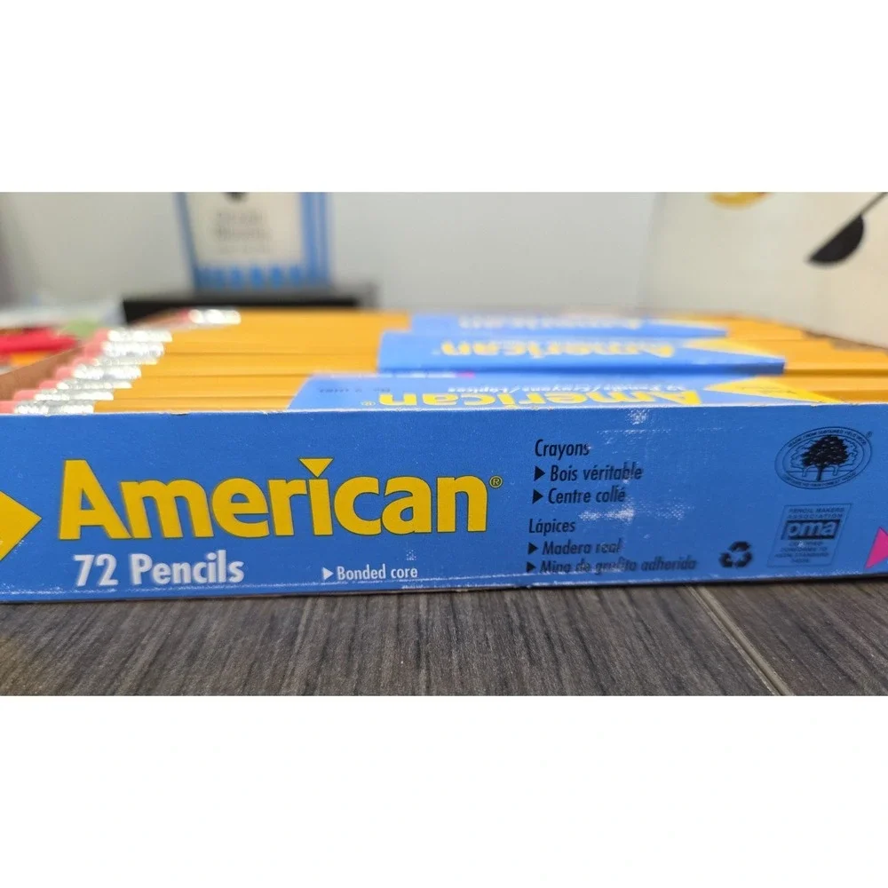 Eberhard Faber American Pencils No.2 HB Unsharpened Pack Of 68 USA Vintage